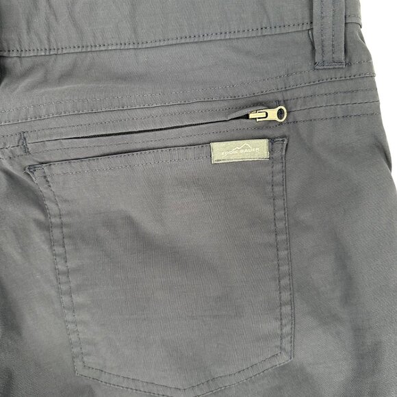 Eddie Bauer Mens Active Navy Blue Straight Leg Pants Size 36 Nylon/Spandex Blend - Picture 4 of 9